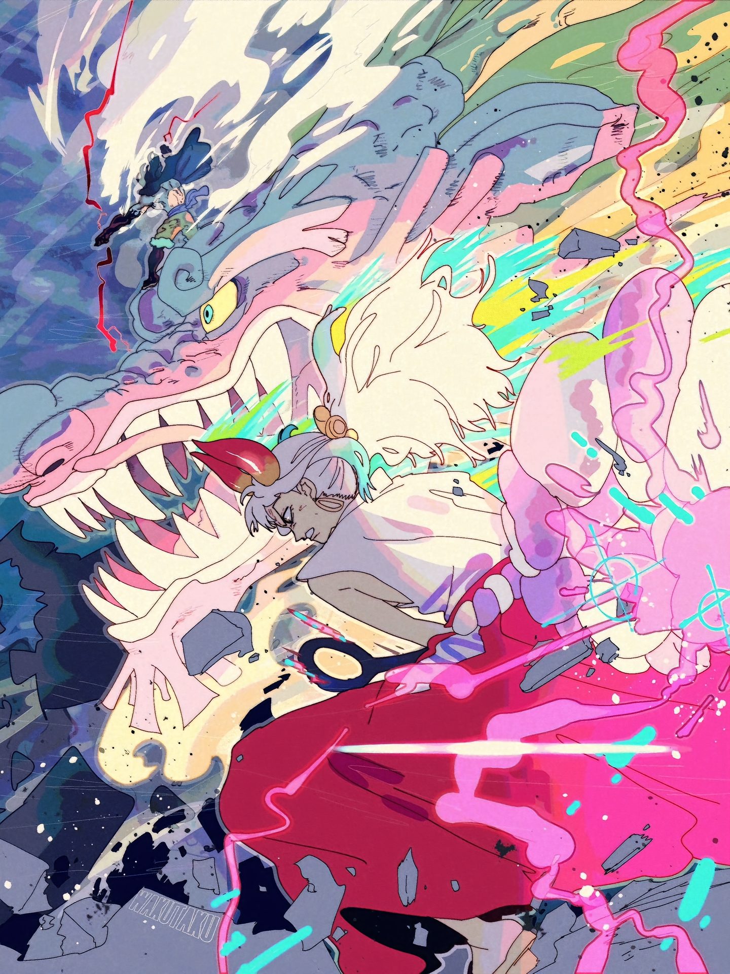 The One Piece artwork from @waku99taku is absolutely awesome.
